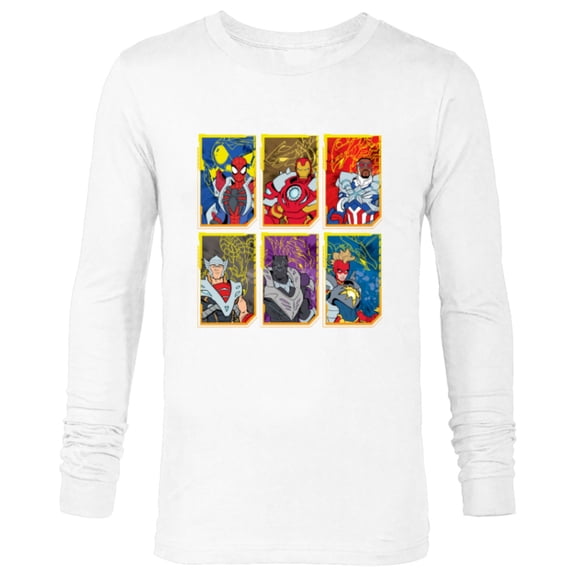 Marvel Mech Strike: Mechasaurs Avengers Six Armored Heroes - Long Sleeve T-Shirt for Men - Customized-White