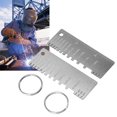 thumbnail image 1 of Thickness Gauge Wire Diameter Checking, Stainless Steel Sheets Welding Thickness Gauge Accurate Data, Metal Gauge Stainless Steel Material For Industry Construction Woodworking, 1 of 8