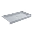 thumbnail image 3 of Voltaire 60" x 30" Single-Threshold, Center Drain, Shower Base in Grey, 3 of 7