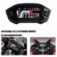 thumbnail image 2 of Universal Motorcycle LCD Digital Speedometer 13000rpm Backlight Digital Odometer Tachometer For 1.2, 2 of 3