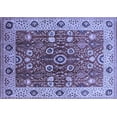 thumbnail image 1 of Ahgly Company Machine Washable Indoor Rectangle Oriental Blue Industrial Area Rugs, 4' x 6', 1 of 4