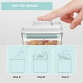 thumbnail image 3 of Recipientes de almacenamiento de alimentos Cozey Daily Pop, 12 unidades (1,2 L a 3,3 L), 3 of 7