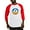 Red/White, variant on CafePress - Peace In Ukraine - Cotton Baseball Jersey, 3/4 Raglan Sleeve Shirt