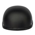 thumbnail image 1 of TFixol Retro Style Motorcycle Half Helmet ABS+Cotton Plastic Cap- Dumb Black for Motorcyclist Biker Ridder(One Size)Universal Washable, 1 of 7