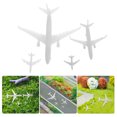 thumbnail image 2 of 4Pcs Micro Landscape Airplane Model White Plastic Display Collectible For Model Collection, 2 of 8
