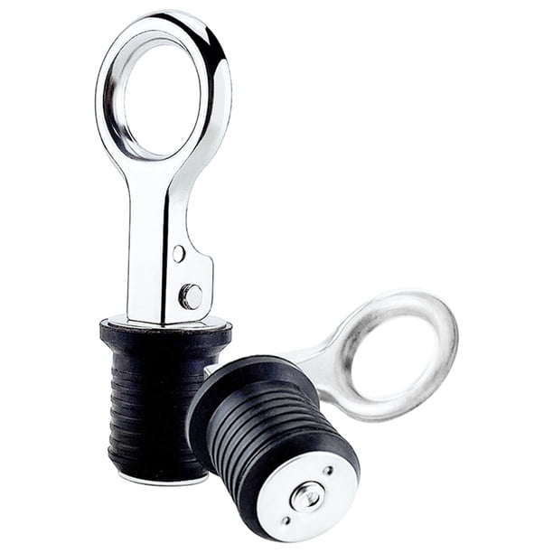 Conector de drenaje marino 25 mm 32 mm Acero inoxidable de acero inoxidable 304 Deck Bilge Transom Trans Thift Kit Piezas de repuesto Durable Agujero de drenaje de 32 mm Sunnimix Tapones de drenaje del barco