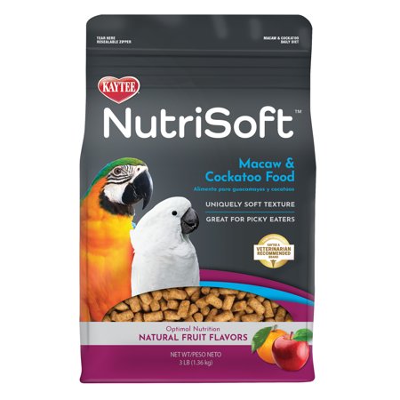 UPC: 0071859006178 | Kaytee Nutri Soft Macaw & Cockatoo Pet Bird Food 3 lb.