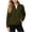 *Army Green, variant on ClodeEU Women's Stand Collar Full Zip Long Sleeve Fleece Jacket with Pockets,Casual Slim Fit Cropped Sweatshirt Army Green,Women's Plus L