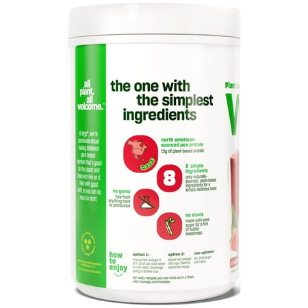 Vega Protein Made Simple, Strawberry Banana, 10 Servings (9.3oz)