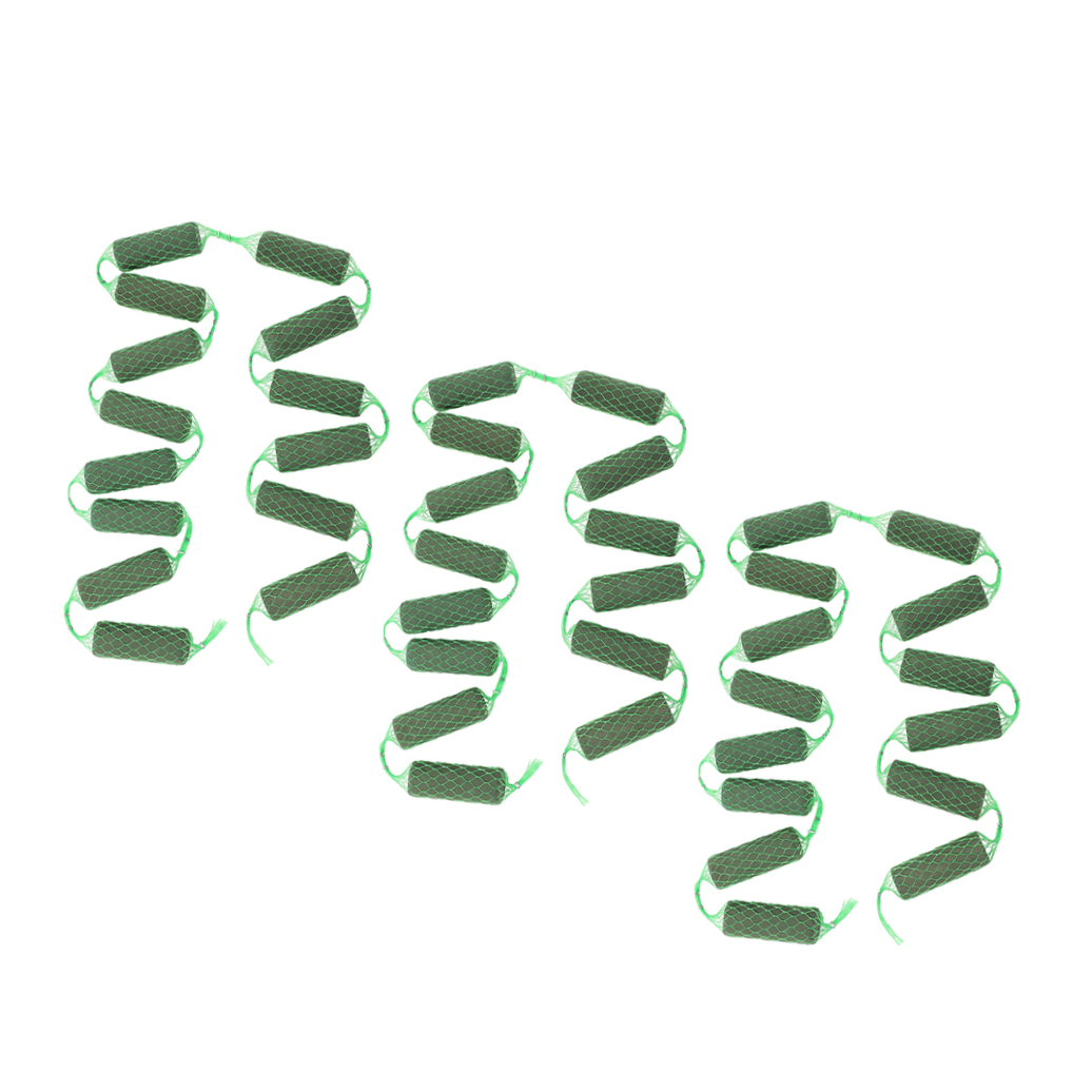 OUNONA Green Floral Foam Blocks for Wedding and Home Tabletop Flower Arrangements, 3 Pieces