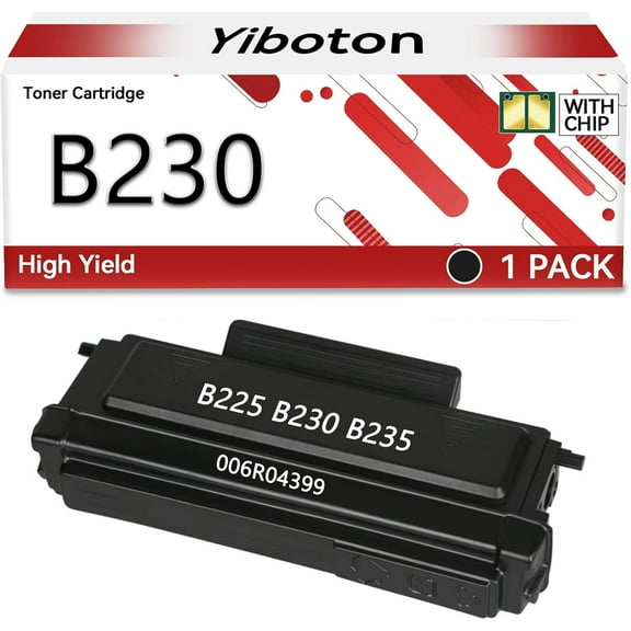 B230 B225 B235 Black Toner Cartridge (with New Chip) Replacement for Xerox 006R04399 006R04400 006R04401 Toner Cartridge Compatible for Xerox B230 B225 B235 Printer
