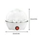 thumbnail image 3 of Vaporera Multifuncional para Huevos: Capacidad para 7 Huevos, 350 W, 110 V, Apagado Automático, Vaporiza Arroz, Sopa, Maíz y Leche, Calienta Comida para Bebés, Incluye Taza Medidora y Separador de Hu, 3 of 4