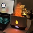thumbnail image 3 of Techken Flame Ultrasonic Mist Humidifier with Bluetooth Speaker Alarm Clock - 7 Color Lights, 3 of 7