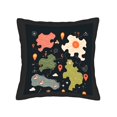 thumbnail image 4 of Set of 2 18x18in Throw Pillow Covers with Whimsical Map Design - Colorful Houses Sun Clouds for Couch Bed Car Decor, 4 of 8