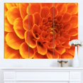 thumbnail image 2 of Designart - Grande Fleur Orange et Pétales - Impression sur Toile Florale, 2 of 4