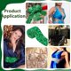 thumbnail image 5 of 4 yardas de cinta de terciopelo con lentejuelas verdes de 3 pulgadas de ancho, cinta de poliéster con lentejuelas para costura, ideal para manualidades, decoración de ropa y vestidos., 5 of 9