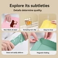 thumbnail image 4 of 2-in-1 Magnetic Foldable Silicone Mat & Serving Tray, Heat Resistant Collapsible Tray for Kitchen Counter, Camping & RV(Green), 4 of 6