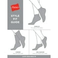 thumbnail image 3 of Hanes Originals Women's Ankle Socks, Moisture Wicking, 6-Pair Pack, 3 of 5