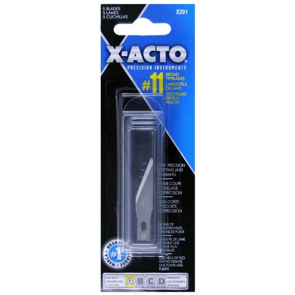 12 Packs: 5 ct. (60 total) X-ACTO #11 Broad Tip Blades