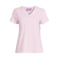 thumbnail image 5 of RealSize Women's V-Neck Tee with Short Sleeves, Sizes XS-3XL, 5 of 5