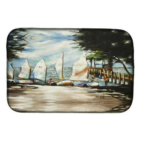 

Sailing Lessons Sailboats Dish Drying Mat