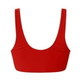thumbnail image 7 of NIEWTR swimsuit for Women Lace Up Swimwear Tops Underwire Full Coverage Bikini Top Push Up Swim Crop Top Tie Back Bathing Suit Tops Swim Bra swim suits for women Sexy Bikini Tops Only（Red，L）, 7 of 7