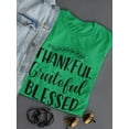thumbnail image 3 of Thankful Greatful Blessed Women Shaped T-Shirt, Female x-Large, 3 of 4