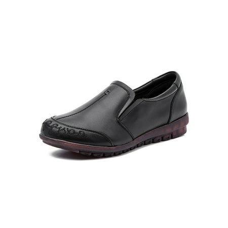 

Tenmix Women Flats Comfort Loafers Non-slip Boat Shoes Slip On Casual Shoe Ladies Breathable Lightweight Black 8