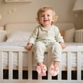 thumbnail image 2 of 4-Pair Baby Girls Socks, Non-Slip Grips for Babies Toddler, Ankle Socks for Girls, 2 of 6