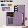 thumbnail image 6 of Mantto Case for Samsung S21 Plus,Wallet Phone Case Cute Leather Case with Card Holder Crossbody Cover for Women Girls Strap Wristlet RFID Blocking Shockproof for Samsung Galaxy S21 Plus,Purple, 6 of 8