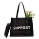 thumbnail image 1 of Bolso de compras de moda Bolso de axila transparente ligero para mujer (negro) Ehuebsd Para Estrenar, 1 of 9