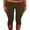 Dark Brown, variant on Women's Y2k Fold Over Capri Pants 3/4 Length Pants Foldover Leggings Knee Length Stretch Tight Solid Color Yoga Pants