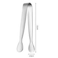 thumbnail image 3 of Walbest Mini Tongs Rustproof Corrosion Resistant Comfortable Grip Anti-skid Serving Tongs Ice Cubes Clamp Kitchen Tool-1PC, 3 of 7