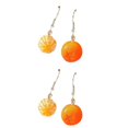 thumbnail image 3 of Here's a polished and engaging product description based on the details you provided:\n\n \n\n**Adorable 2 Pairs Fruit Design Dangle Earrings – Cute, 3 of 5