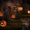 thumbnail image 3 of Moontgen Halloween Solar Garden Stake Lights, Black Cat Pumpkin and Moon Shaped Waterproof Outdoor Decor Lights for Yard, Pathway and Patio (A), 3 of 9