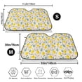 thumbnail image 3 of Picia Flowers and Butterflies Curved Windshield Sunshade Accordion Folding Style Auto Shade for Car Truck SUV Van Blocks UV Ray Sun Visor Protector -Medium, 3 of 7
