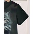 thumbnail image 4 of Young Girl Bowknot Print Versatile Cute All-Match Round Neck Short Sleeve T-Shirt, Comfortable Casual Wear, 4 of 6