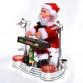 thumbnail image 3 of Niños Eléctrico Santa Claus Tocando Piano Música Muñecas Saxofón Juguetes Tocando Guitarra Juguetes Tambor Juguetes Disfraces De Navidad Decoraciones Cateissary HA027330-02, 3 of 5
