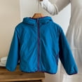 thumbnail image 2 of JUMEYU Kids Winter Coats Fleece-Lined Hooded Windbreaker Jacket for Boys Lightweight Zip-Up Coat (Blue,9-10 Years), 2 of 9