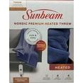 thumbnail image 2 of Sunbeam Nordic Premium Electric Heated Throw Blanket with 4 Heat Settings Controller, 4-Hour Auto Shut-Off, Overheat Protection UL Certified (50" x 60") (Blue), 2 of 4