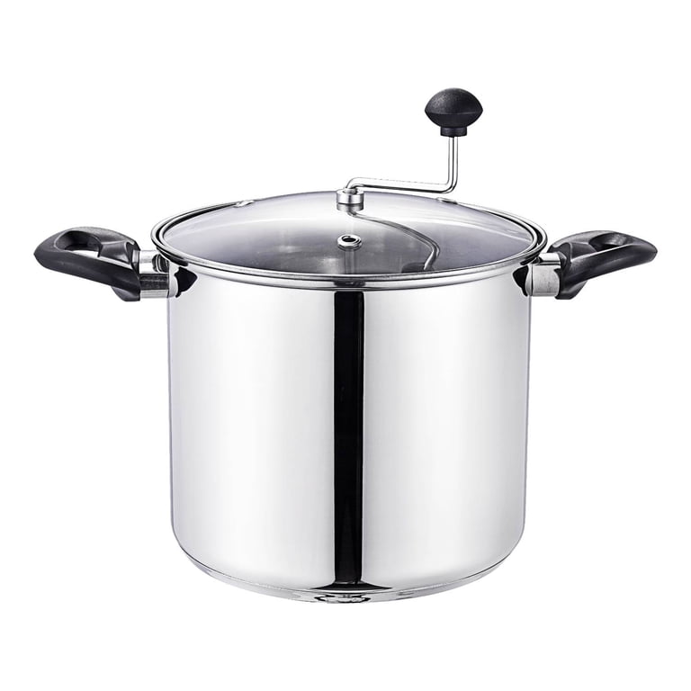 Lehman's Manual Stovetop Popcorn Popper, Stainless Steel photo 1