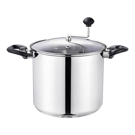 Lehman s Manual Popcorn Popper - Stainless Steel Stovetop Popcorn Maker  No Measuring Needed  Doubles as Cooking Pot