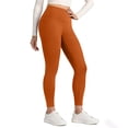 thumbnail image 5 of Workout Leggings Womens Yoga Tights 22''/23'' Compression Butt Lift 7/8 Gym Pants Brown 2XL, 5 of 6