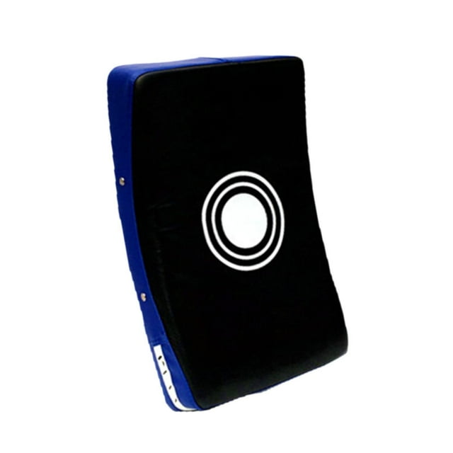 koolsoo Curved Kick Pad Punching Bag Foot Target for Exercise Competition Practicing Black Blue