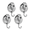 4pcs Silver, variant on Heavy Duty Suction Cup Hooks for Shower, Vacuum Window Wreath Hanger, Rustproof Bathroom Towel Hooks, Removable No Drill, Silver, 4 Pack