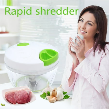 Vegetable Hand Chopper Vegetable Fruit Chopper, Portable Hand Pull Food Chopper Grinder Mincer - Kitchen Accessories ()