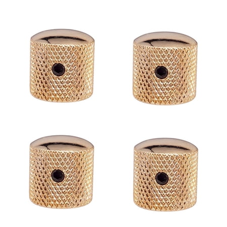 durable four Pieces Bass/Guitar Iron Control Knobs Golden Musical Instrument Parts 19 x 18mm