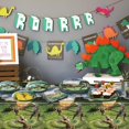 thumbnail image 4 of czcpp-Dinosaur Birthday Decorations - Dinosaur Paper Tableware Set Including Dinosaur Plate, Napkins, Dino Tablecloth for Kids Boys Dinosaur Birthday Supplies, Serve 20, 4 of 4