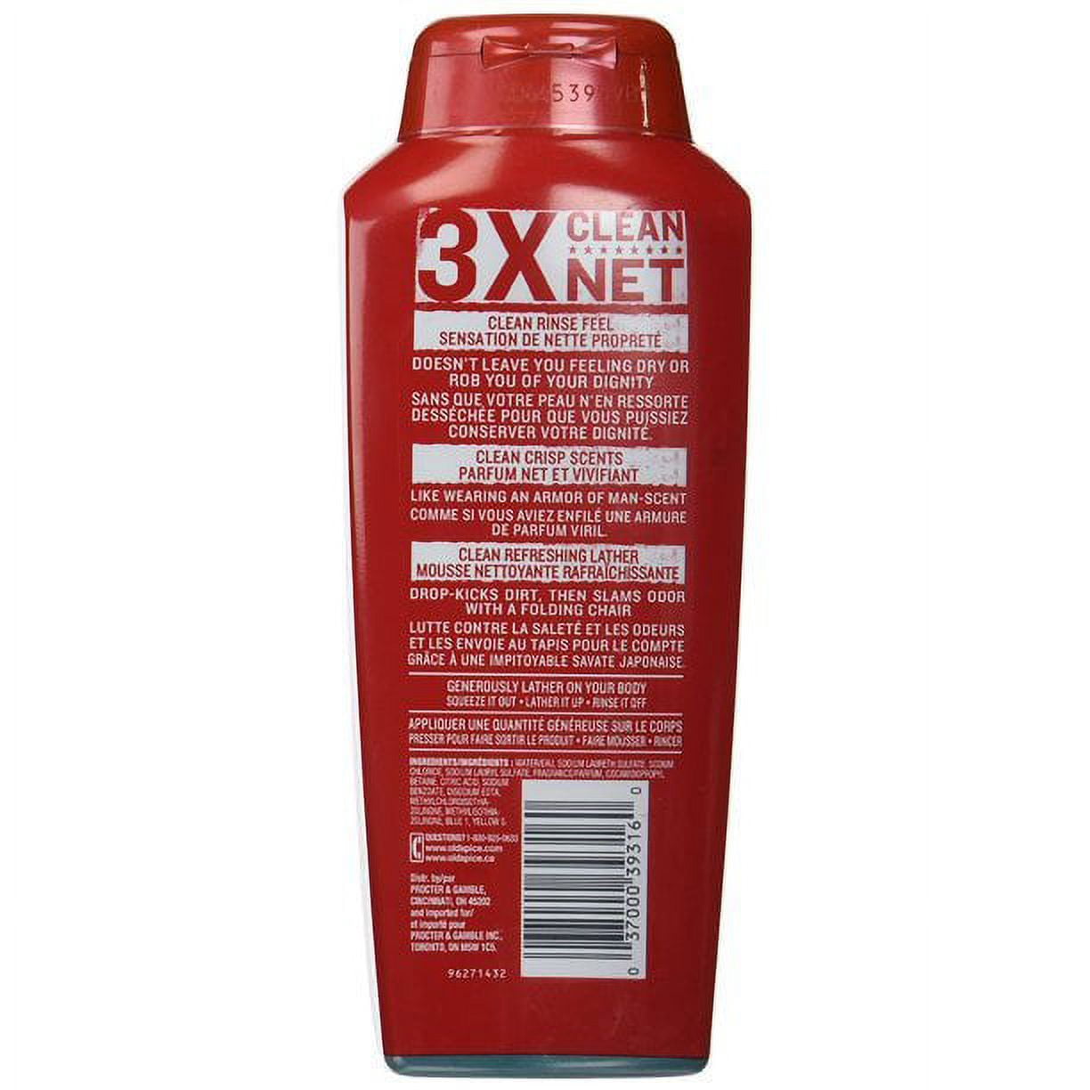 Old Spice High Endurance 3x Clean Pure Sport Scent Body Wash for Men, 18 oz