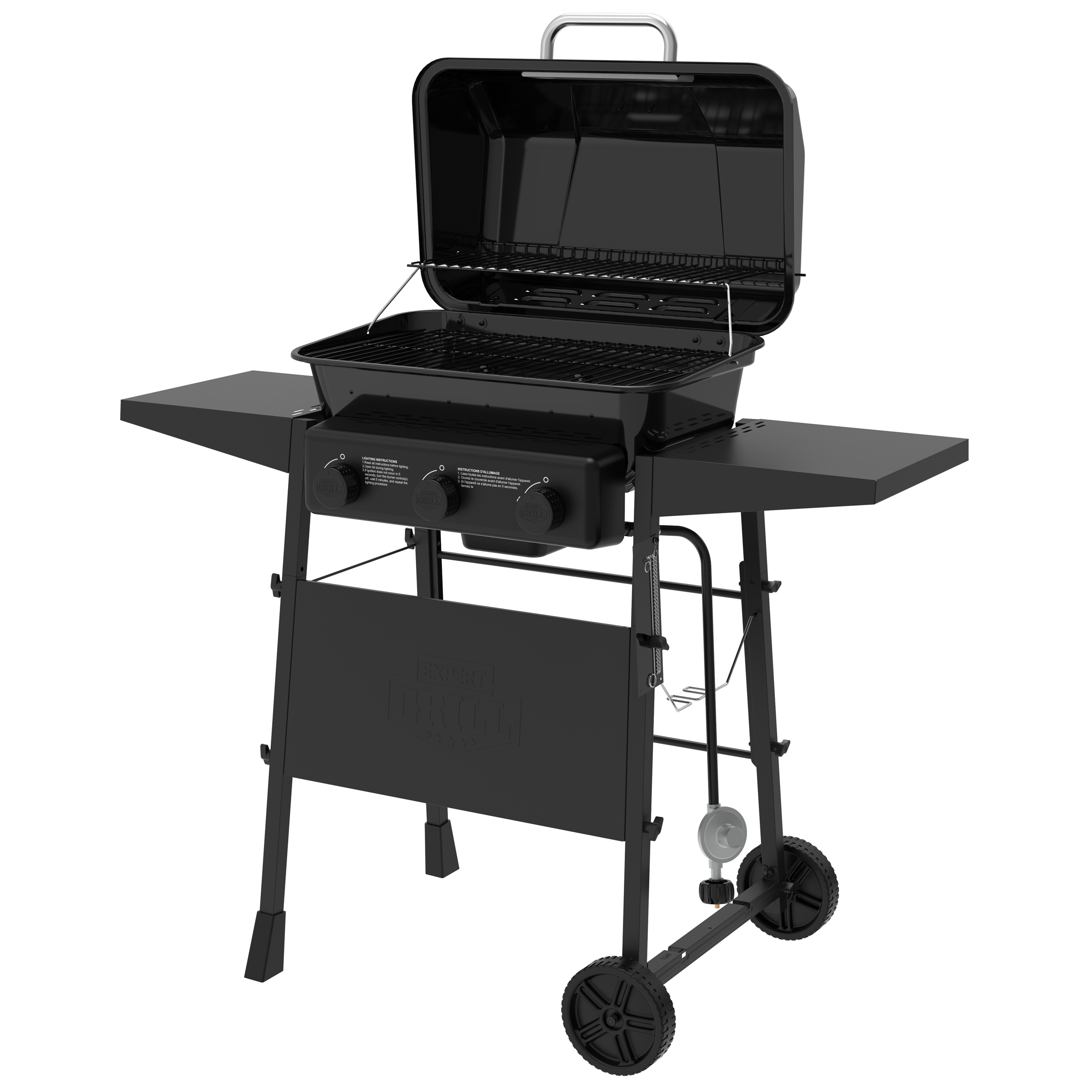 Expert Grill 3-Burner Propane Gas Grill with Side Shelves photo 7